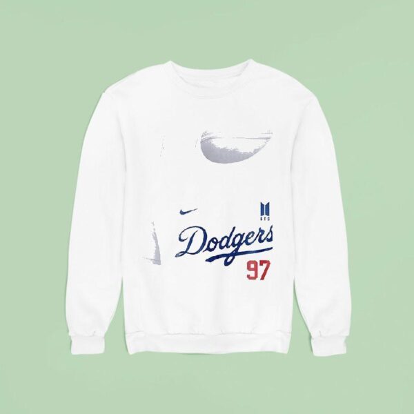 Los Angeles Dodgers X Jeon Jungkook Bts Art Signature Sweatshirt