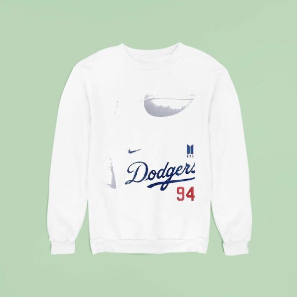 Los Angeles Dodgers X Jung Hoseok Bts Art Signature Sweatshirt