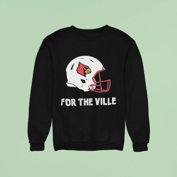 Louisville Cardinals Helmet For The Ville Sweatshirt