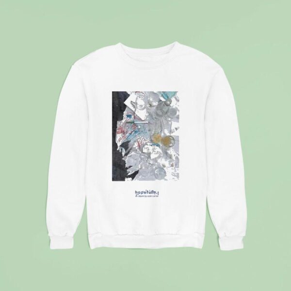 Loyle Carner Hopefully White Table Top Sweatshirt
