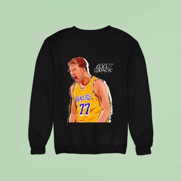Luka Doncic Los Angeles Lakers Basketball Graphic Sweatshirt