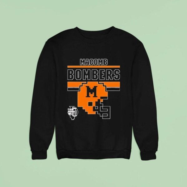 Macomb Bombers Football Pixel Sweatshirt