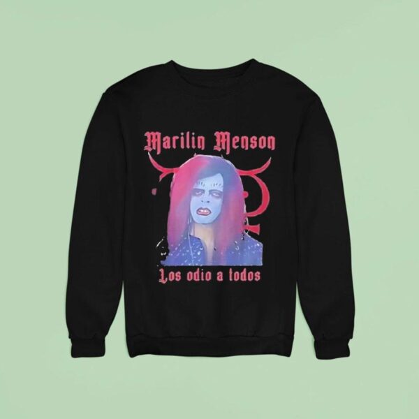 Marilyn Manson Los Odio A Todos Sweatshirt