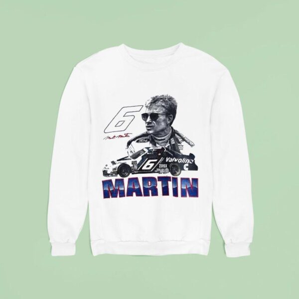 Mark Martin Nascar No Ford Stock Car Sweatshirt