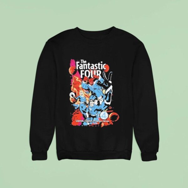 Marvel The Fantastic Scientists Explorers Protectors Heroes Comic Book Sweatshirt