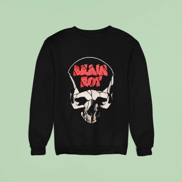 Meatcanyon Brain Rot Skull Sweatshirt