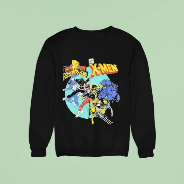 Mighty Morphin Power Rangers X Men Sweatshirt