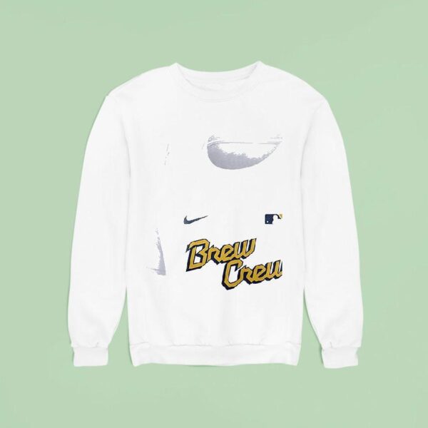 Milwaukee Brewers Crew Mlb Logo Sweatshirt