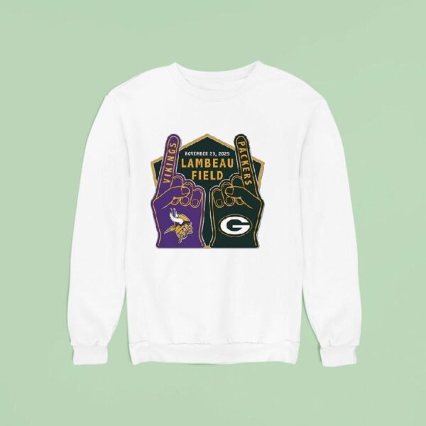 Minnesota Vikings Vs Green Bay Packers Lambeau Field Sweatshirt