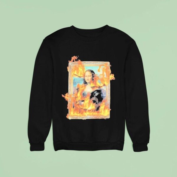 Mona Lisa Pleasures Burn Again Flames Sweatshirt