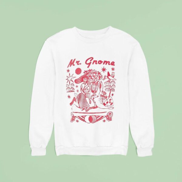 Mr Gnome Rabbit Ride Skeleton Sweatshirt