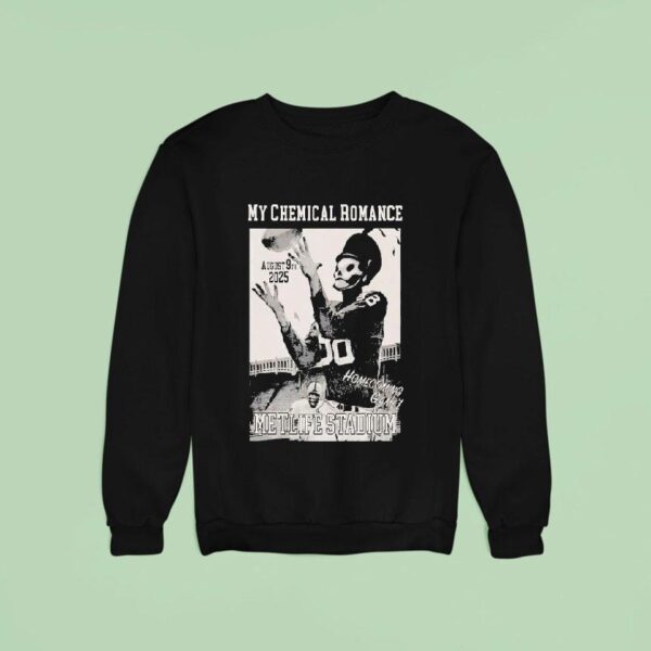 My Chemical Romance Homecoming Game Metlife Stadium August Football Sweatshirt