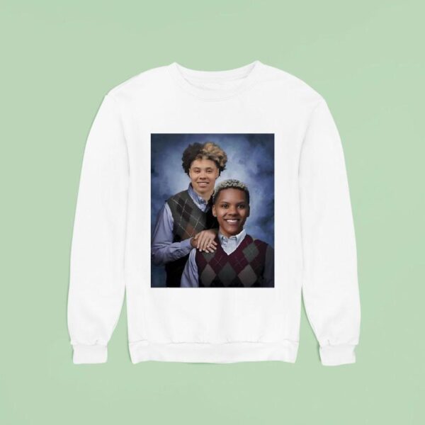 Natisha Hiedeman And Courtney Williams Step Brother Day Ladies Boyfriend Sweatshirt