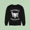 Nature S Foreclosure Diablo Macabre Buffalo Bison Head Wings Sweatshirt