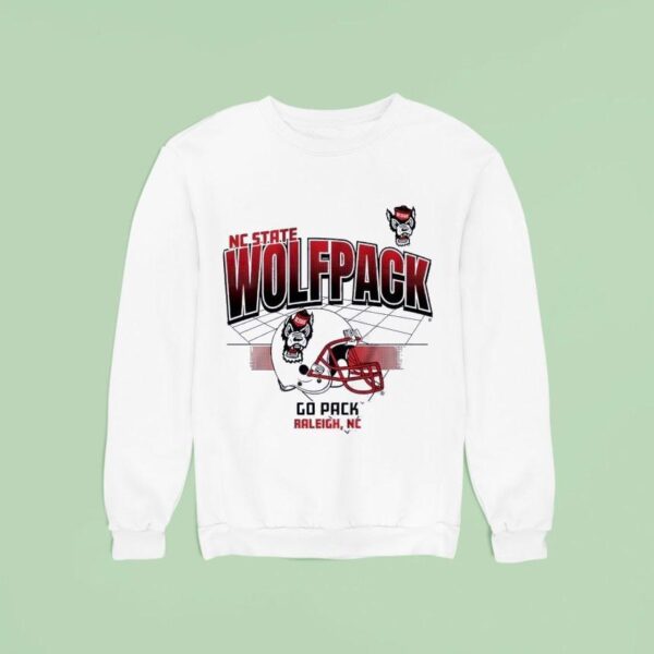 Nc State Wolfpack Football Helmet Grid Go Pack Raleigh Nc Sweatshirt