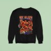 New York Knicks We Bleed Orange And Blue Team Basketball Graphic Sweatshirt