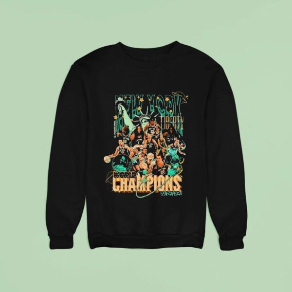 New York Liberty World Champions Seafoamszn Sweatshirt