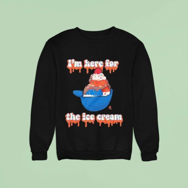 New York Mets I M Here For The Ice Cream Helme Sweatshirt
