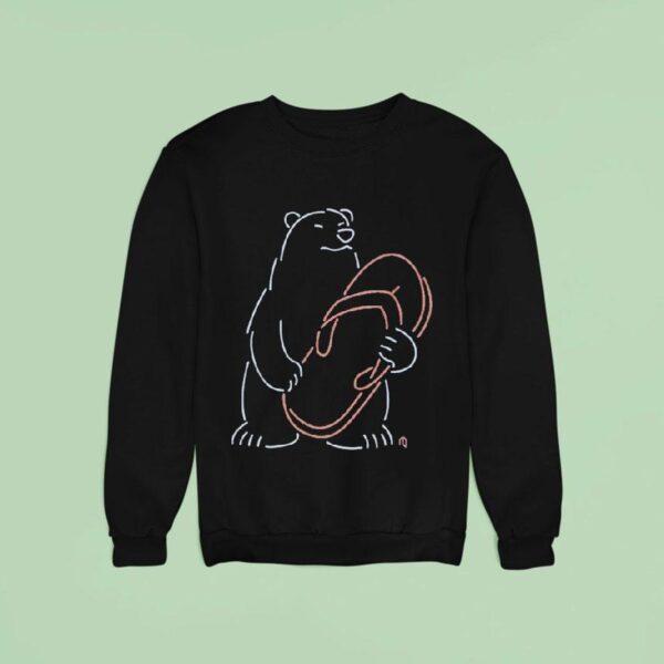 New York Mets Polar Bear Chancla Neon Sweatshirt