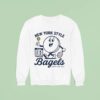 New York Style Bagels Served Fresh Daily Tennis Sweatshirt