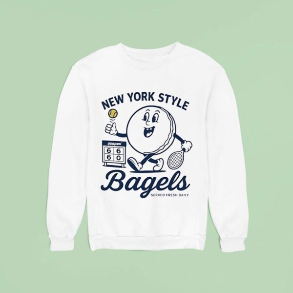 New York Style Bagels Served Fresh Daily Tennis Sweatshirt