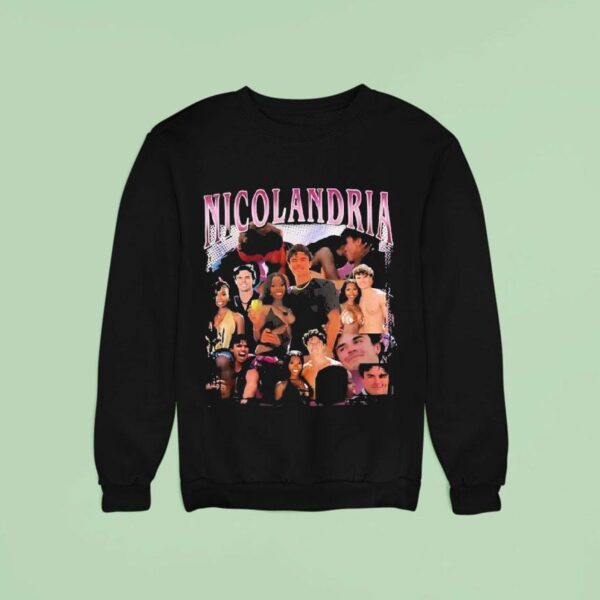 Nic Wearing A Nicolandria Sweatshirt