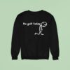 No Golf Today Sad Stickman Golfer Sweatshirt