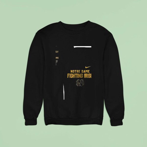 Notre Dame Fighting Irish Ncaa Heartbeat Watching Sweatshirt