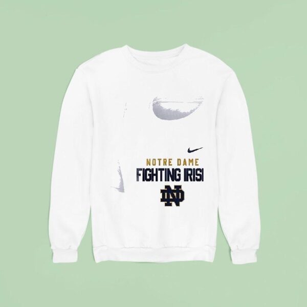 Notre Dame Fighting Irish Ncaa One Nation Under God Cross Graphic Sweatshirt