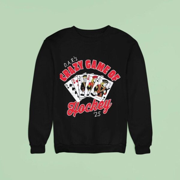 Oar S Crazy Game Of Hockey Pocke Sweatshirt
