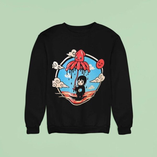 Octopus Rain Cartoon Sweatshirt