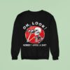 Oh Look Nobody Gives A Shit Sarcastic Skeleton Binoculars Sweatshirt