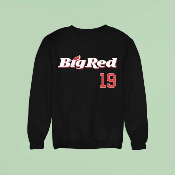 Owen Caissie Chicago Cubs Big Red Sweatshirt