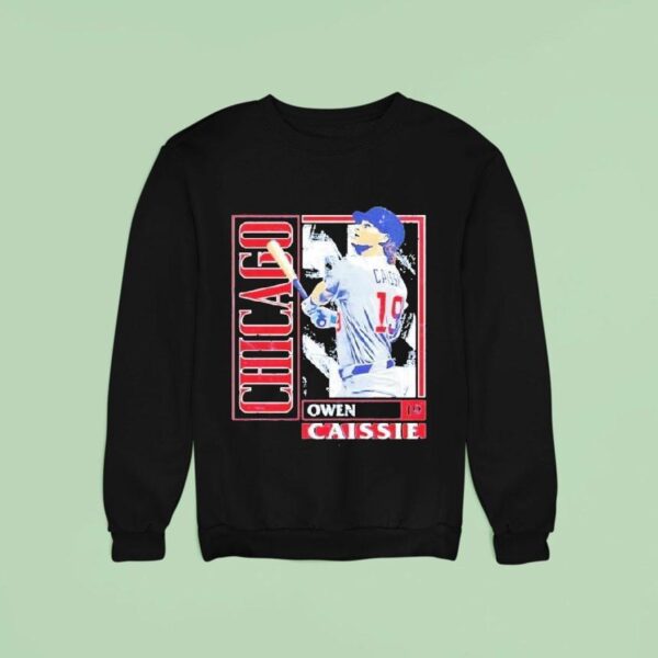 Owen Caissie Chicago Cubs Card Sweatshirt