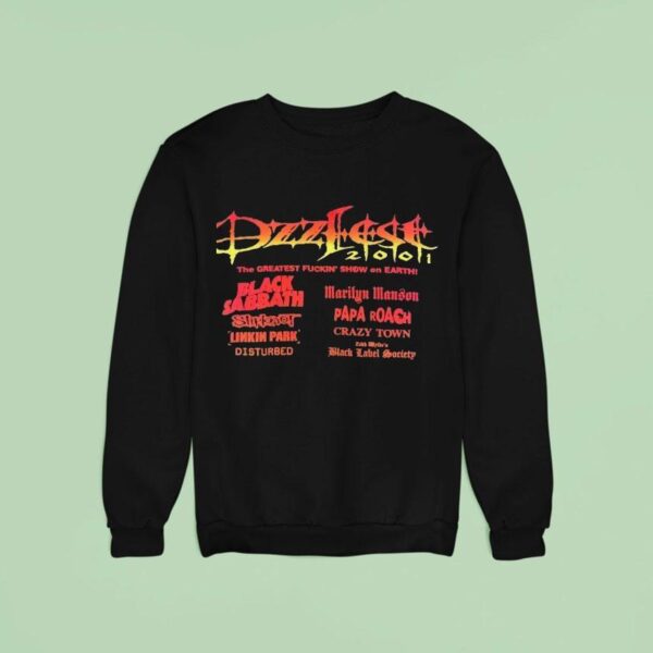 Ozzfest The Greatest Fuckin Show On Earth Black Sabbath Sweatshirt