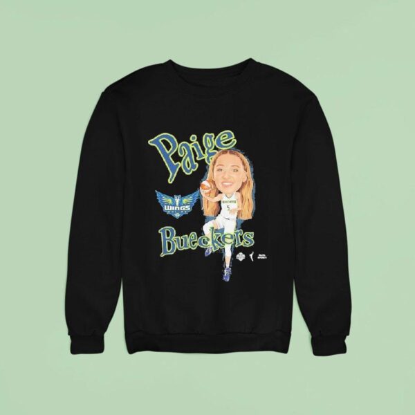 Paige Bueckers Dallas Wings Playa Society Sketch Sweatshirt