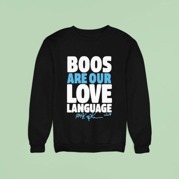 Philadelphia Baseball Phillies Max Kepler Boos Are Our Love Language Sweatshirt