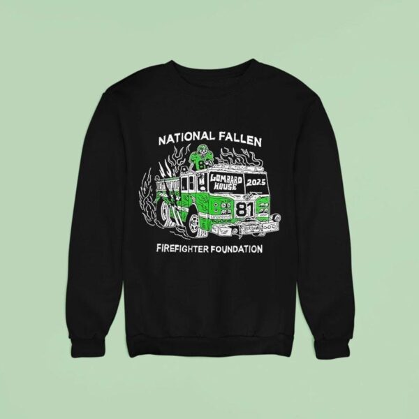 Philadelphia Eagles National Fallen Firefighters Foundation Lombard House Philly Sweatshirt