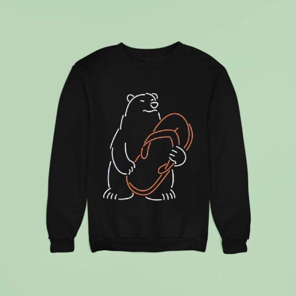 Polar Bear Chancla Neon Sweatshirt