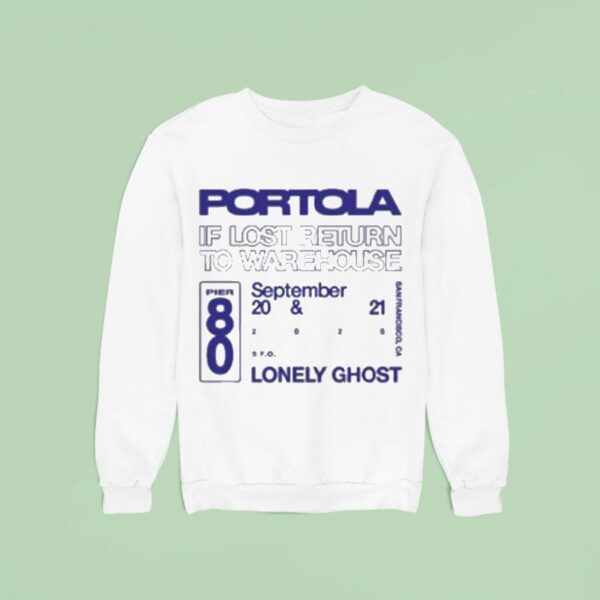 Portola X Lonely Ghost If Lost Return To Warehouse Sweatshirt