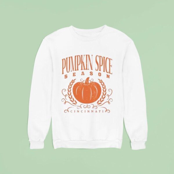Pumpkin Spice Season Cincinnati Halloween Sweatshirt