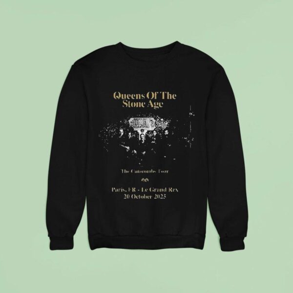 Queens Of The Stone Age The Catacombs Tour At Le Grand Rex In Paris Fr On October Sweatshirt