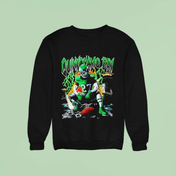Quinyonamo Bay Quinyon Mitchell Philadelphia Eagles Football Cartoon Sweatshirt