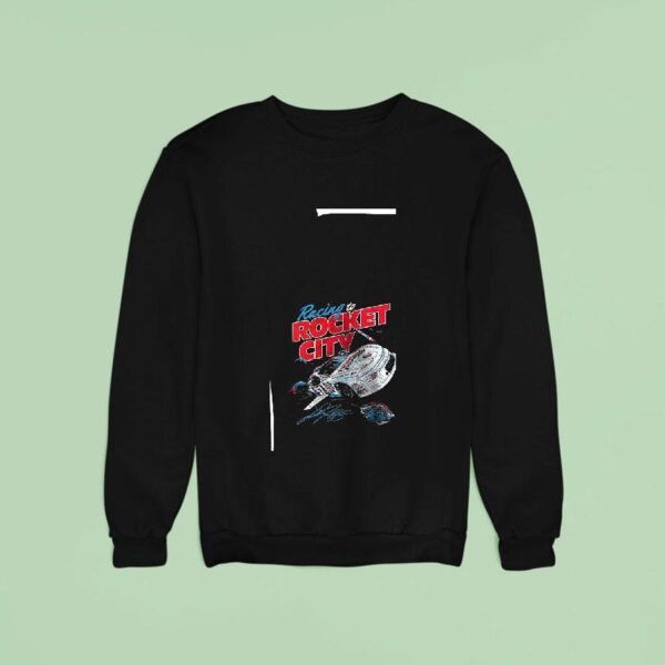 Racing To Rocket City Trash Pandas X Landon Huffman Signature Graphic Sweatshirt