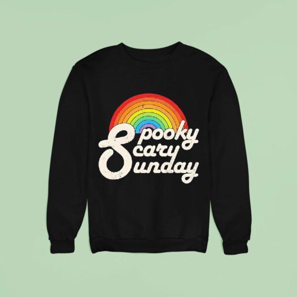 Rainbow Spooky Scary Sunday Sweatshirt