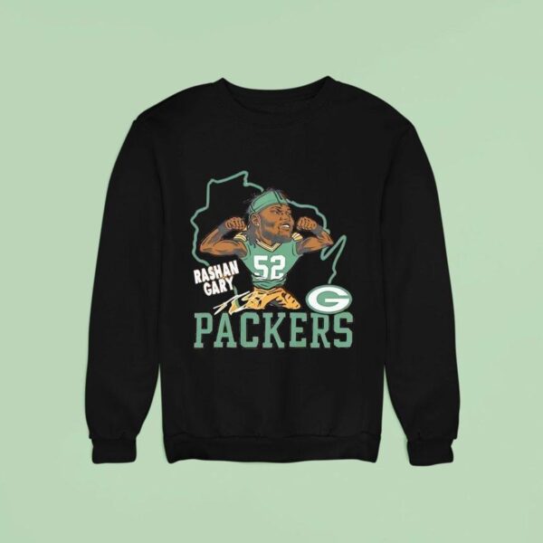 Rashan Gary Green Bay Packers Football Signature Sweatshirt