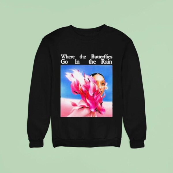 Raveena Where The Butterflies Go In The Rain Sweatshirt
