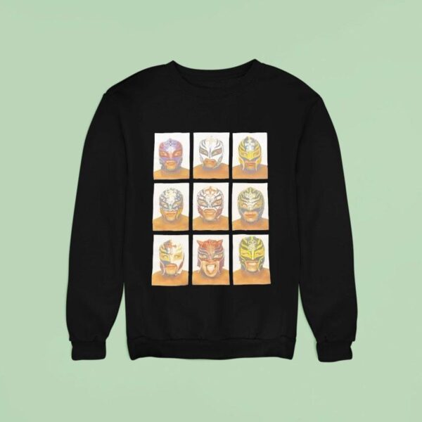 Rey Mysterio The Rock Stone Cold Kane The Undertaker Face Mask Sweatshirt