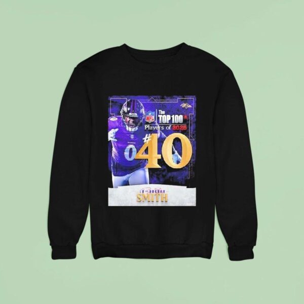 Roquan Smith Nfl Top Players Number Baltimore Ravens Linebacker American Football Sweatshirt