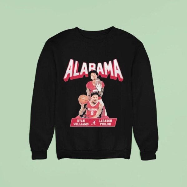 Ryan Williams Labaron Philon Alabama Crimson Tide Dual Threa Sweatshirt
